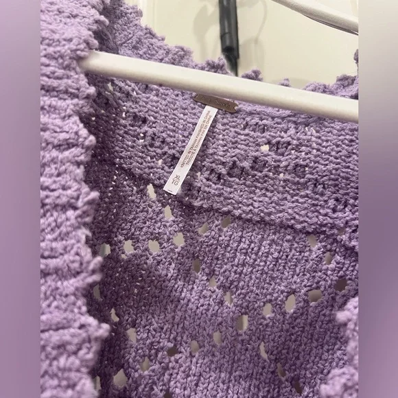 NWT- Free People Women's Polly Bobble Crop Cardigan - Picture 4 of 8